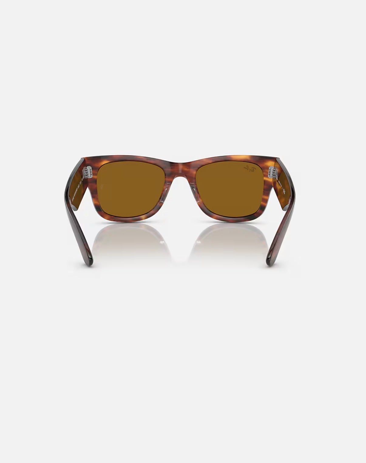 Mega Wayfarer Striped Havana w/ Brown Propionate
