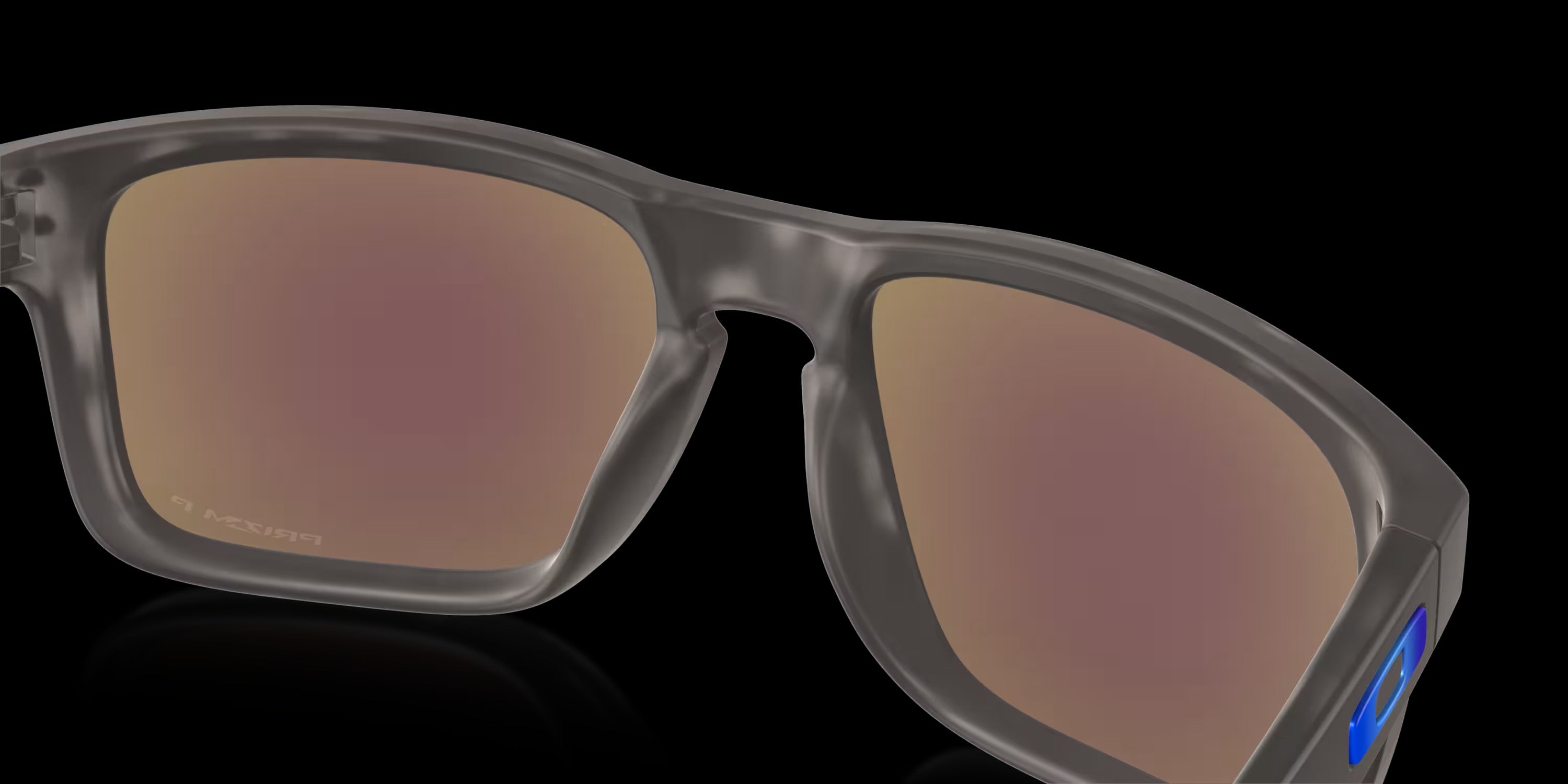 HOLBROOK MATTE BLACK TORTOISE w/ PRIZM SAPPHIRE POLARIZED INJECTED MAN SUNGLASS 0OO9102 9102G7