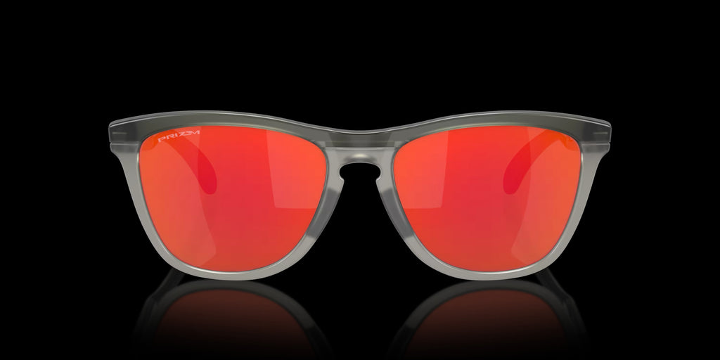 FROGSKINS RANGE MATTE GREY SMOKE/GREY INK w/ PRIZM RUBY INJECTED MAN SUNGLASS 0OO9284 928401 S55