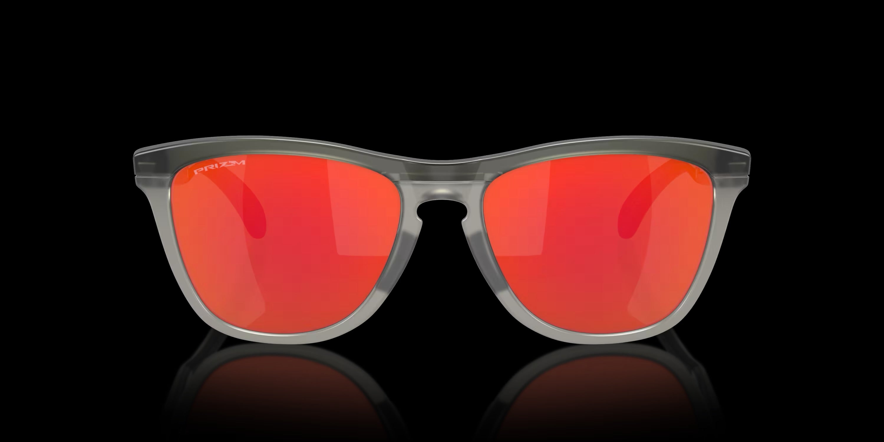 FROGSKINS RANGE MATTE GREY SMOKE/GREY INK w/ PRIZM RUBY INJECTED MAN SUNGLASS 0OO9284 928401 S55