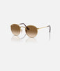 Round Metal Gold w/ Clear Gradient Brown Metal