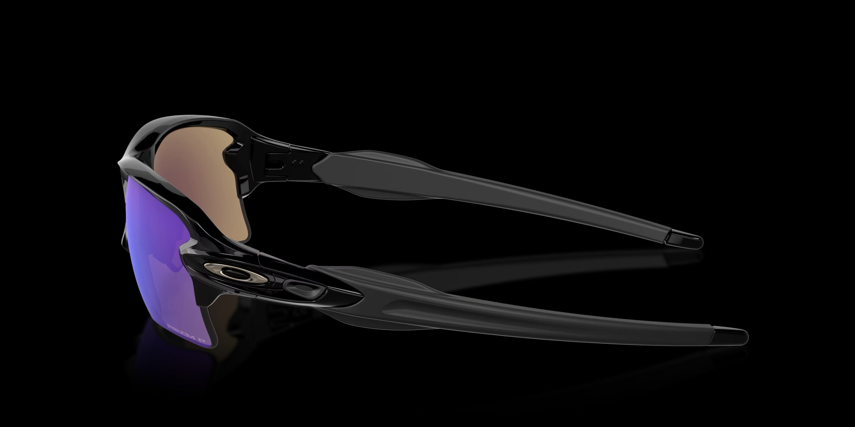 FLAK 2.0 XL POLISHED BLACK w/ PRIZM SAPPHR IRID POLAR INJECTED MAN SUNGLASS 0OO9188 9188F7