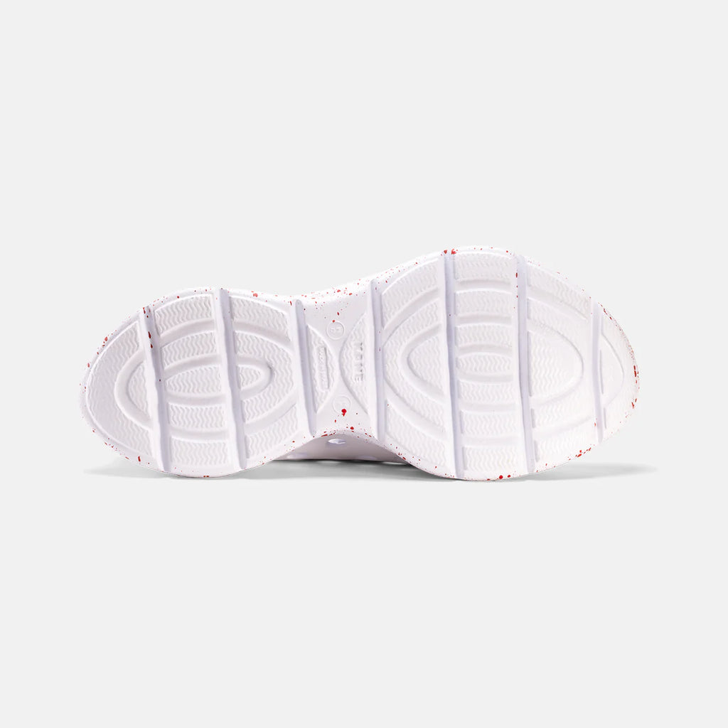 REVIVE ALL WHITE RED SPECKLE