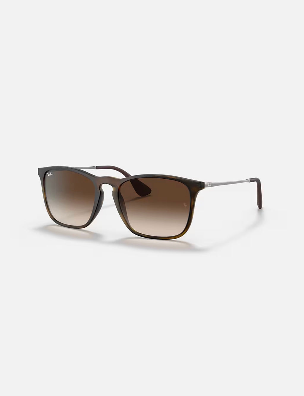 CHRIS RUBBER HAVANA w/ BROWN GRADIENT DARK BROWN INJECTED MAN SUNGLASS 0RB4187 856/13