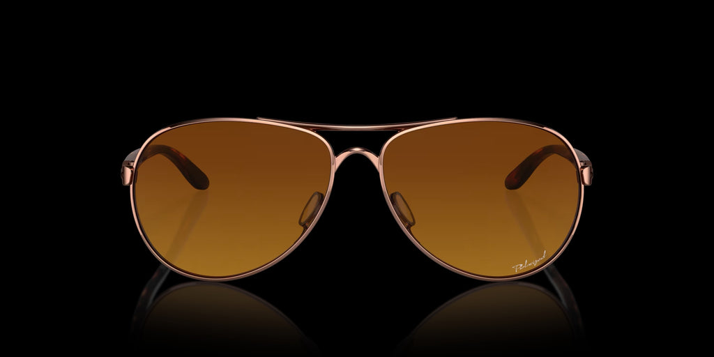 FEEDBACK ROSE GOLD w/ BROWN GRADIENT POLAR METAL WOMAN SUNGLASS 0OO4079 407914