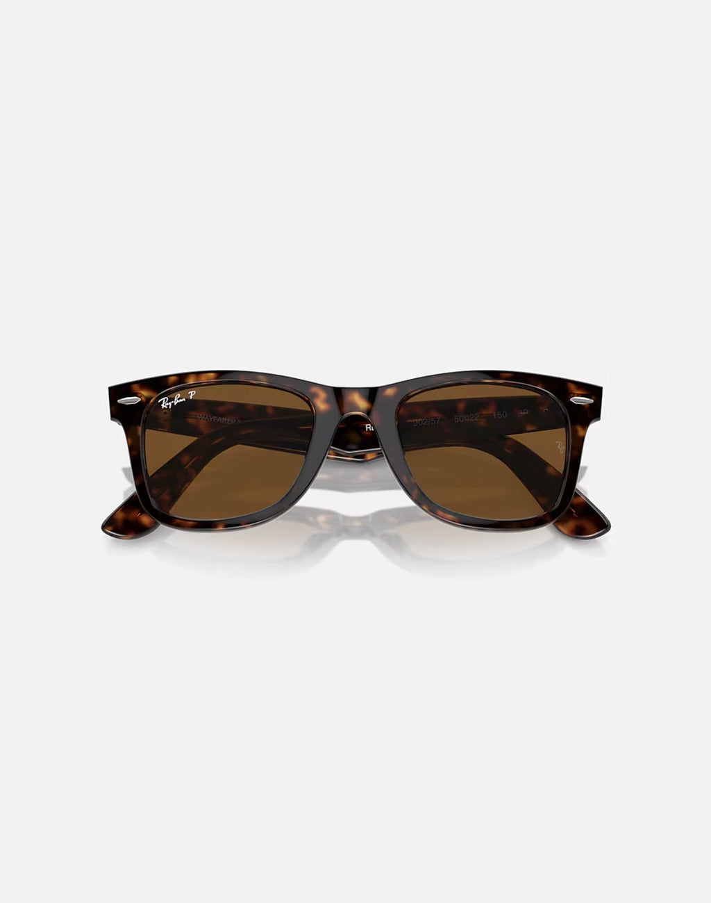 WAYFARER TORTOISE w/ BROWN POLARIZED ACETATE UNISEX SUNGLASS 0RB2140 902/57