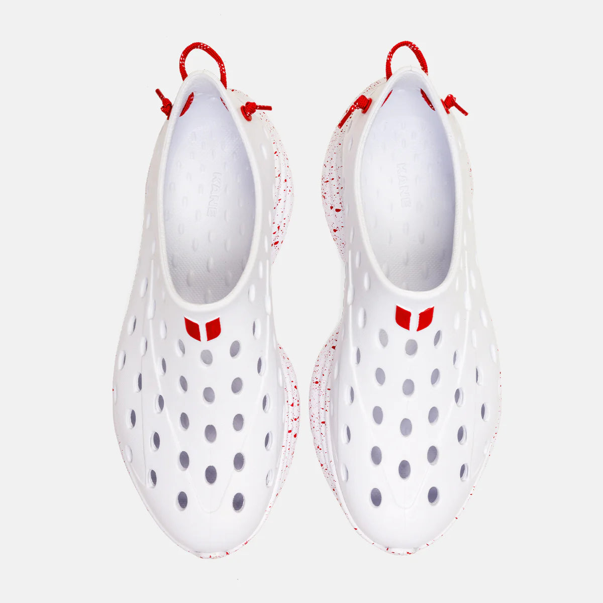 REVIVE ALL WHITE RED SPECKLE
