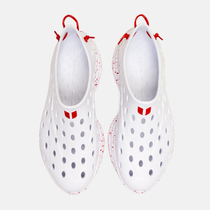 REVIVE ALL WHITE RED SPECKLE