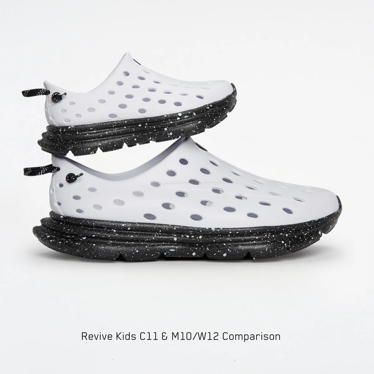 REVIVE KIDS WHITE/BLACK SPECKLE