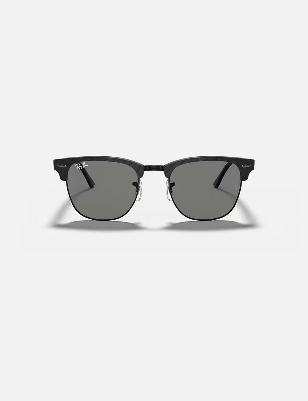 CLUBMASTER WRINKLED BLACK ON BLACK w/ DARK GREY ACETATE MAN SUNGLASS 0RB3016 1305B1