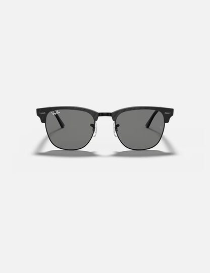 Clubmaster Wrinkled Black on Black w/ Dark Grey Acetate