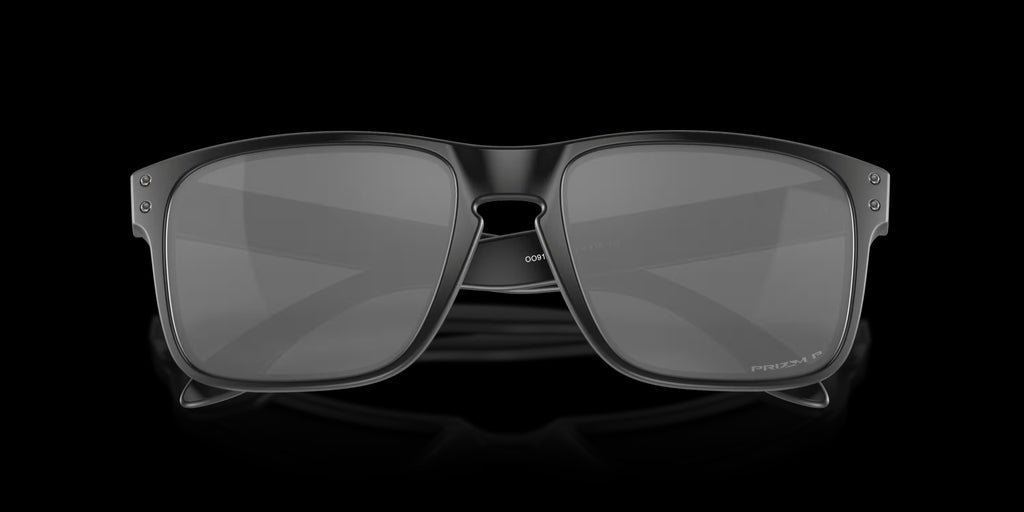 HOLBROOK MATTE BLACK w/ PRIZM BLACK POLARIZED INJECTED MAN SUNGLASS 0OO9102 9102D6