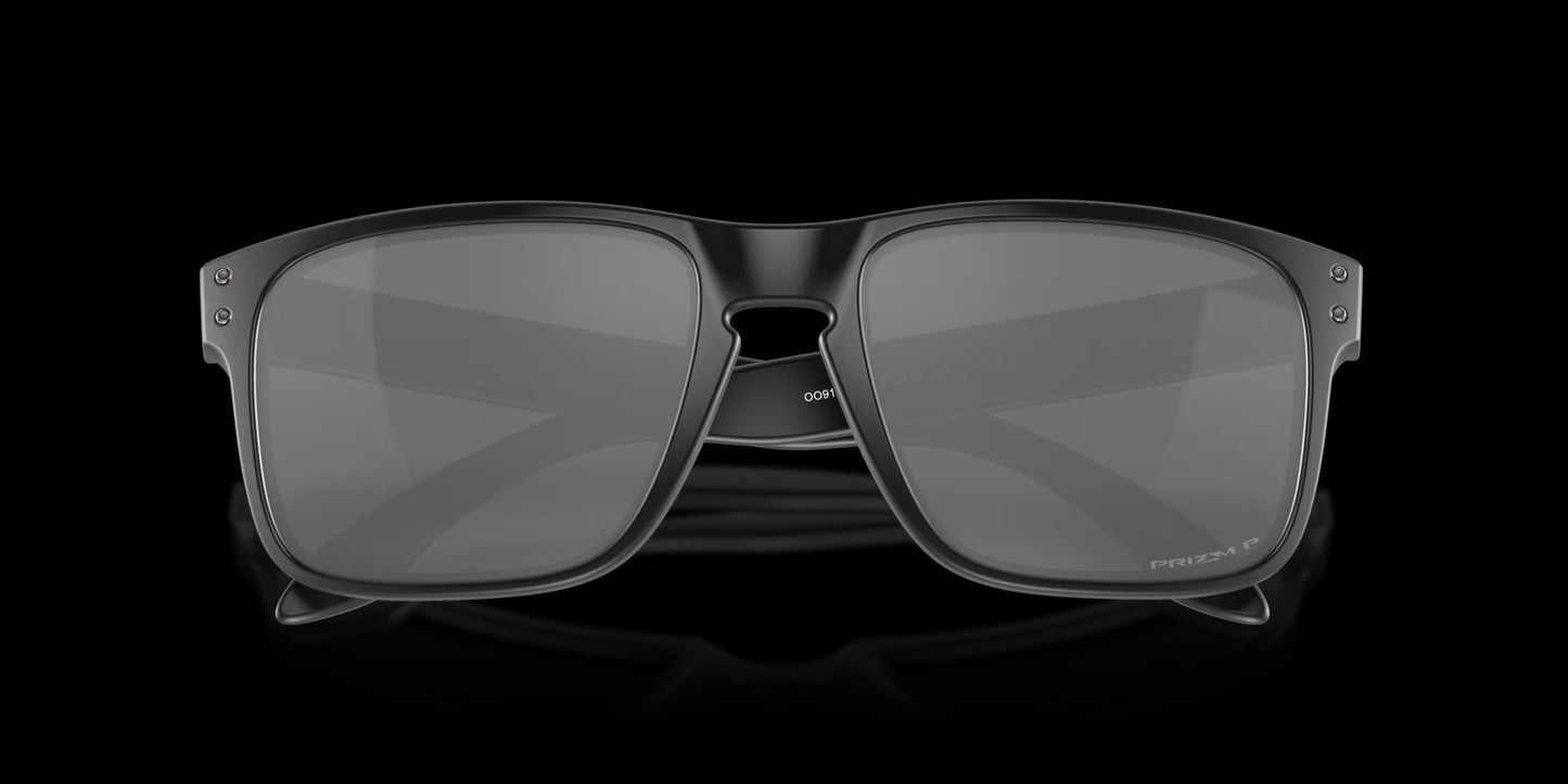 Holbrook Matte Black w/ Prizm Black Polarized Injected