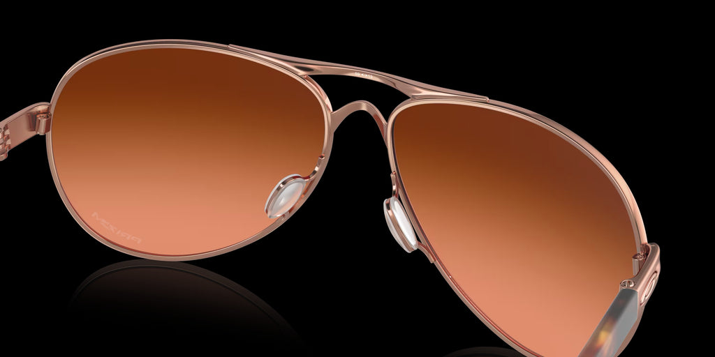 FEEDBACK ROSE GOLD w/ PRIZM BROWN GRADIENT METAL WOMAN SUNGLASS 0OO4079 407946