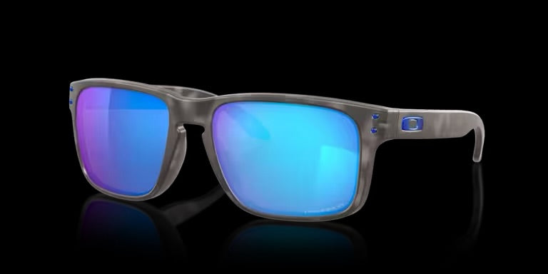 HOLBROOK MATTE BLACK TORTOISE w/ PRIZM SAPPHIRE POLARIZED INJECTED MAN SUNGLASS 0OO9102 9102G7