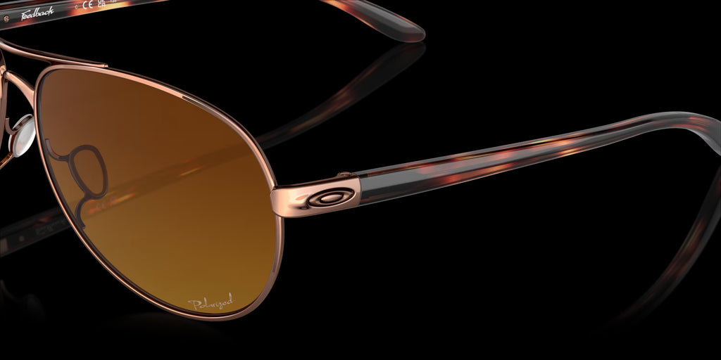 FEEDBACK ROSE GOLD w/ BROWN GRADIENT POLAR METAL WOMAN SUNGLASS 0OO4079 407914