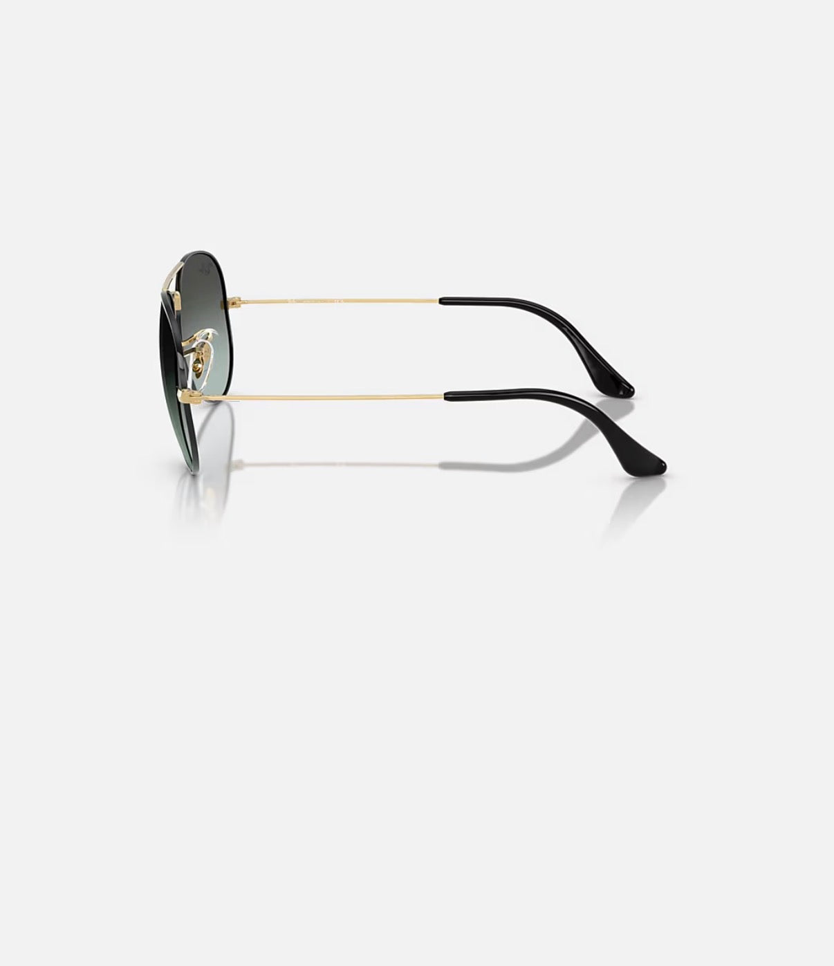 Aviator Large Metal Black on Arista w/ Blue Vintage Gradient Black