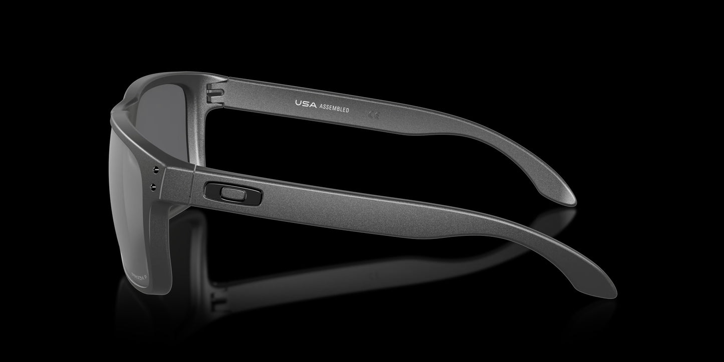 Holbrook XL Steel w/ Prizm Black Polarized Injected