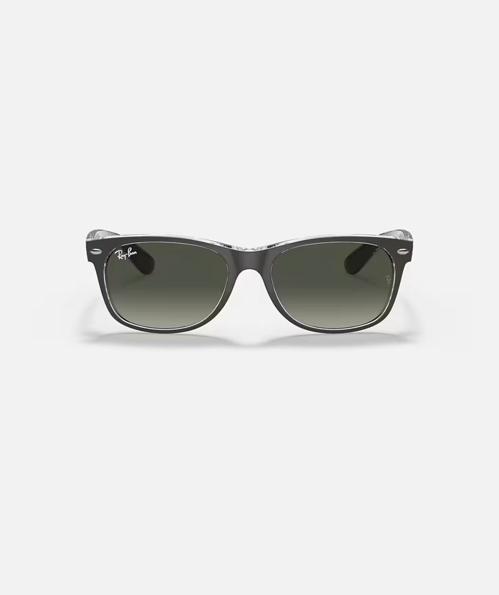 NEW WAYFARER GUNMETAL ON TRANSPARENT w/ LIGHT GREY GRADIENT DARK GREY NYLON MAN SUNGLASS 0RB2132 614371