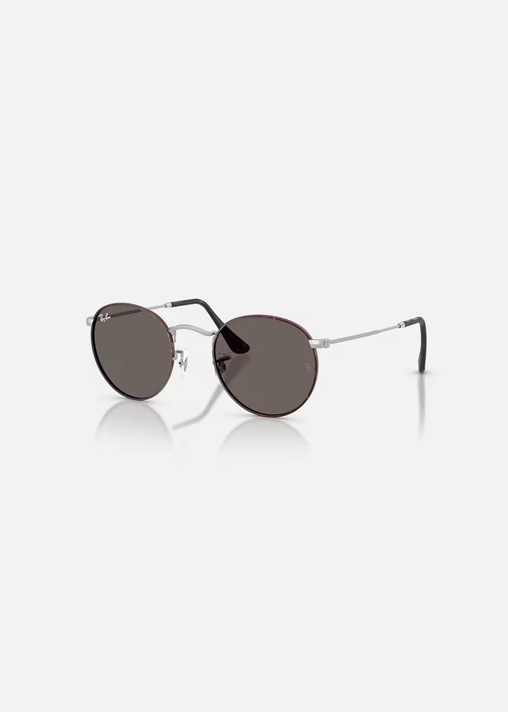 JACK MATTE HAVANA ON MATTE SILVER w/ DARK GREY METAL UNISEX SUNGLASS 0RB3565 9277B1 S53