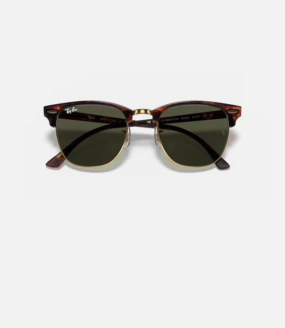 Clubmaster Mock Tortoise on Arista w/ G-15 Green Acetate