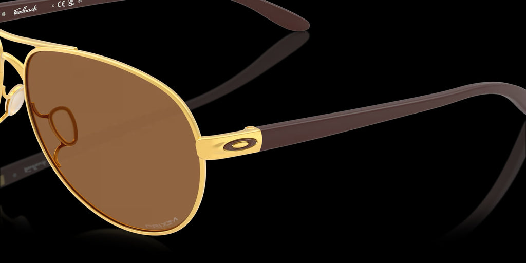 FEEDBACK SATIN GOLD w/ PRIZM BRONZE METAL WOMAN SUNGLASS 0OO4079 407951