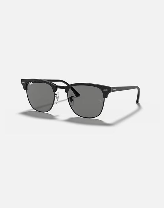 Clubmaster Wrinkled Black on Black w/ Dark Grey Acetate