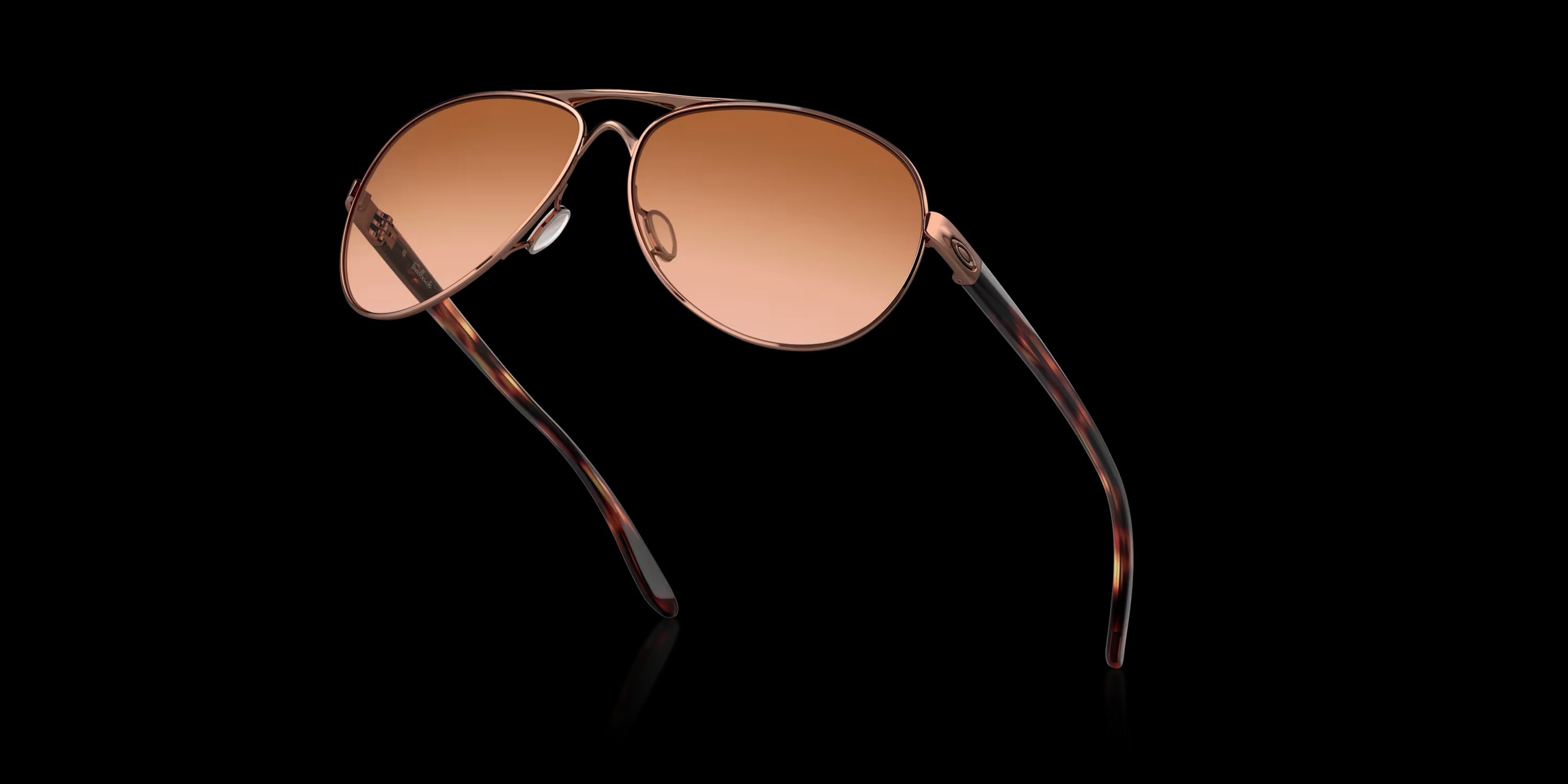 FEEDBACK ROSE GOLD w/ VR50 BROWN GRADIENT METAL WOMAN SUNGLASS 0OO4079 407901