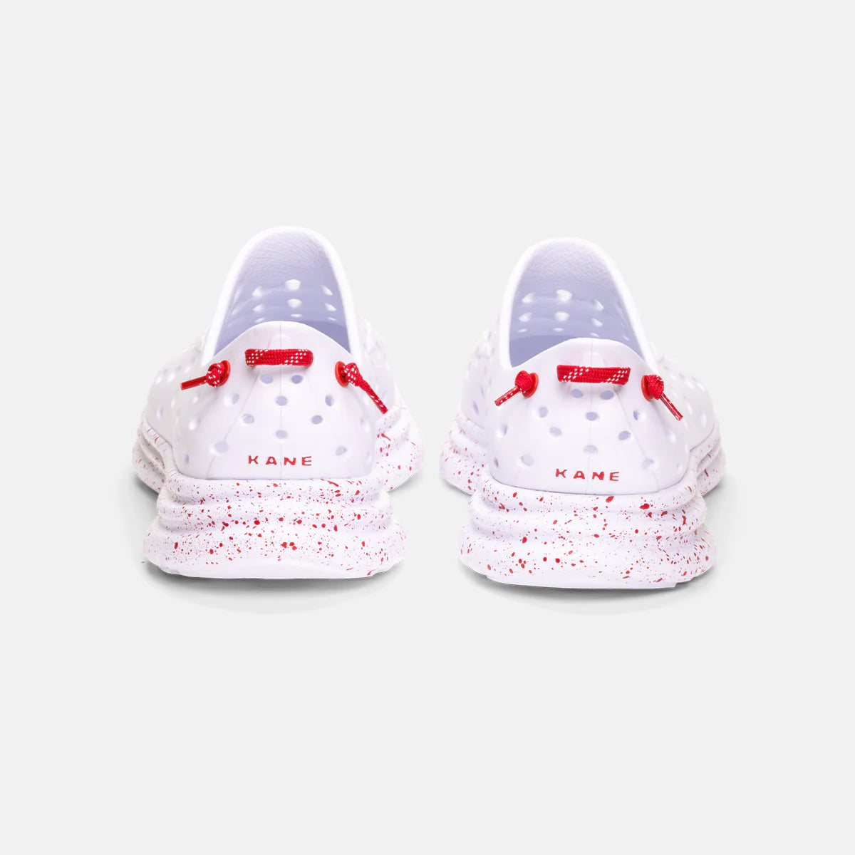REVIVE ALL WHITE RED SPECKLE