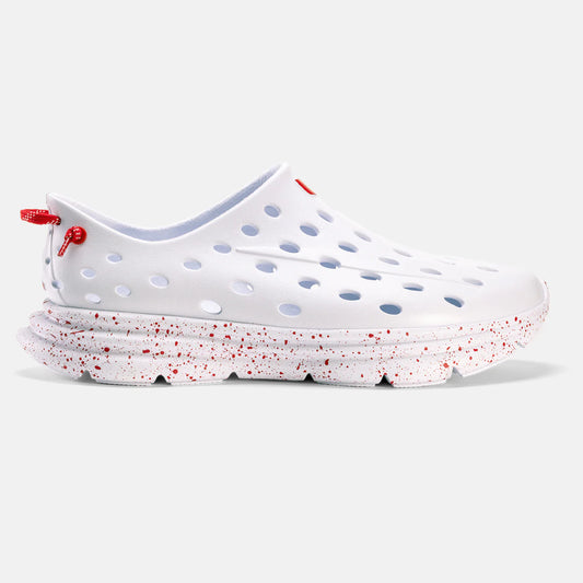 REVIVE ALL WHITE RED SPECKLE