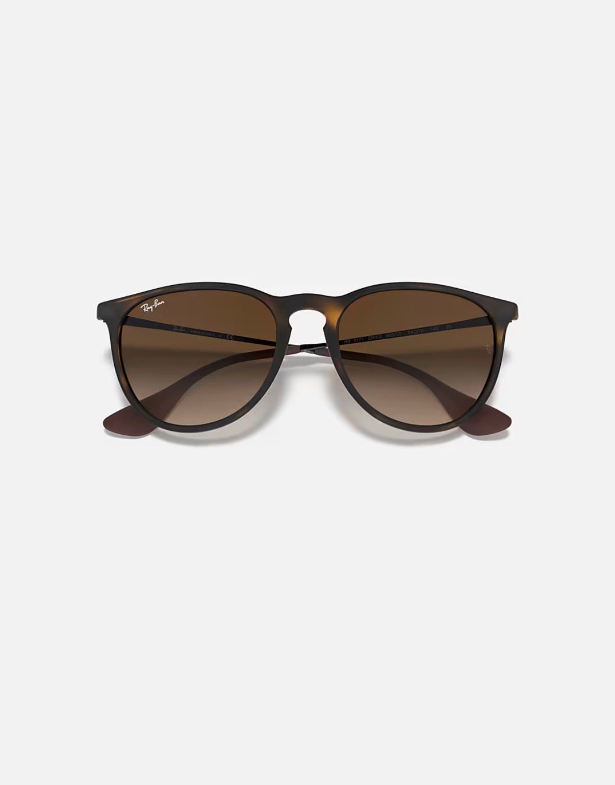 ERIKA RUBBER HAVANA w/ BROWN GRADIENT DARK BROWN NYLON UNISEX SUNGLASS 0RB4171 865/13