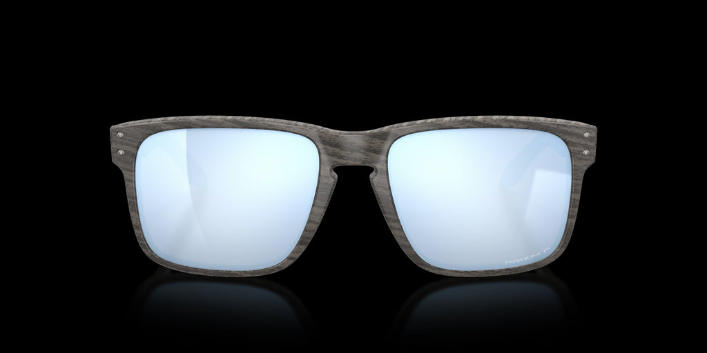 HOLBROOK WOODGRAIN w/ PRIZM DEEP WATER POLARIZED INJECTED MAN SUNGLASS 0OO9102 9102J9