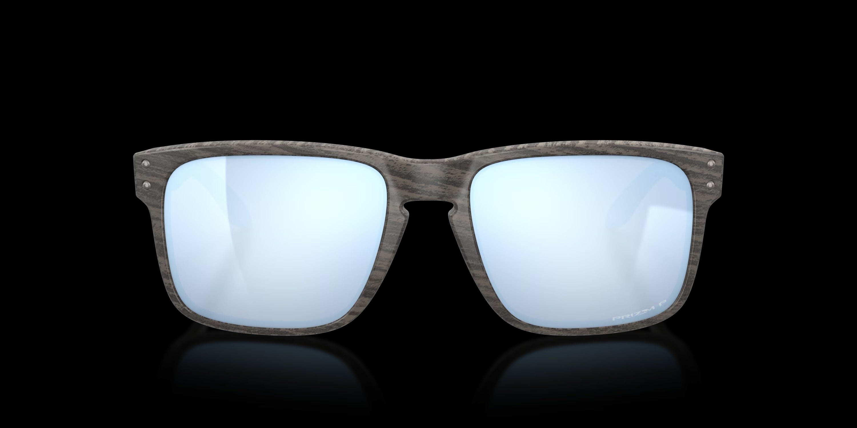 HOLBROOK WOODGRAIN w/ PRIZM DEEP WATER POLARIZED INJECTED MAN SUNGLASS 0OO9102 9102J9