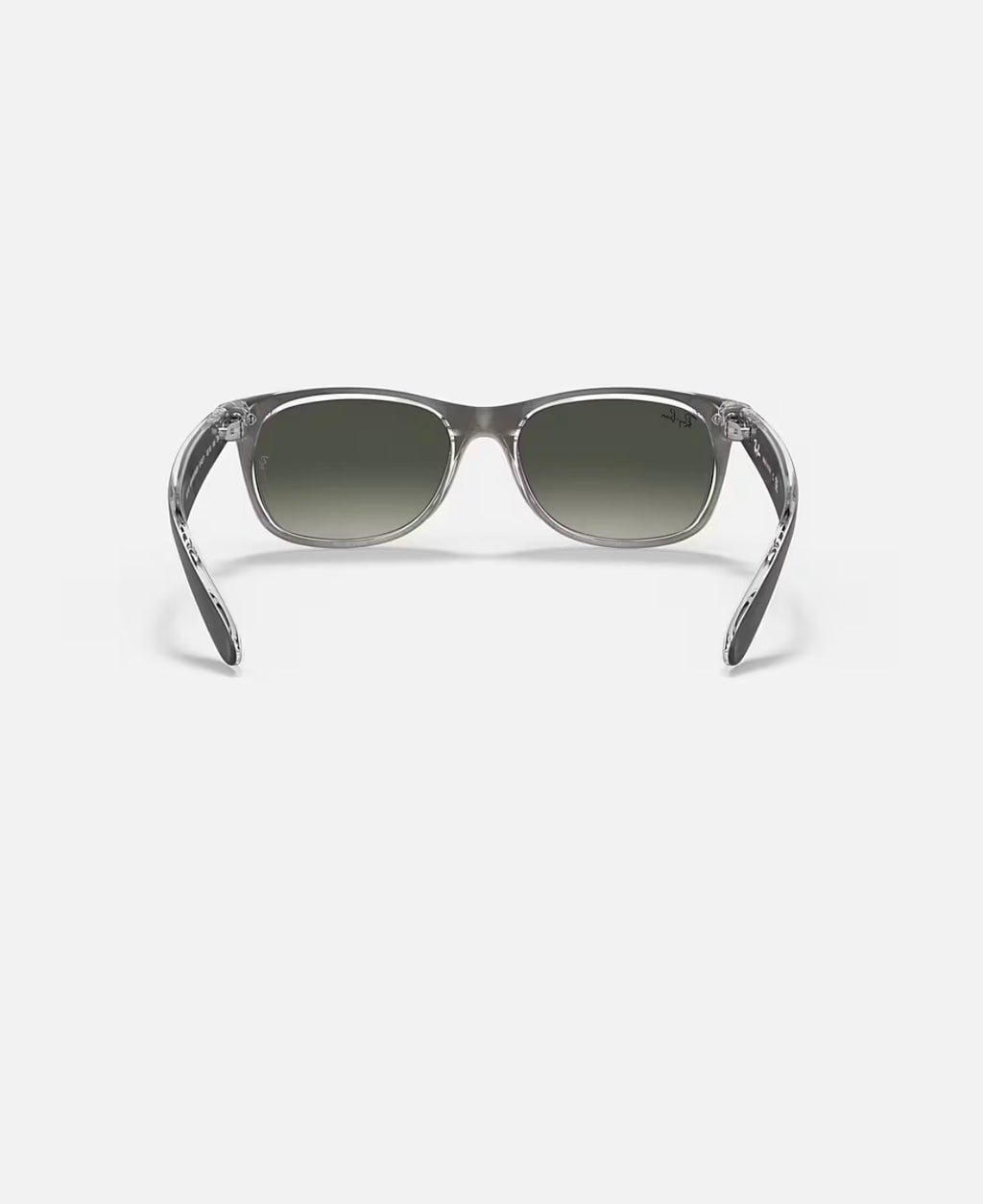 NEW WAYFARER GUNMETAL ON TRANSPARENT w/ LIGHT GREY GRADIENT DARK GREY NYLON MAN SUNGLASS 0RB2132 614371