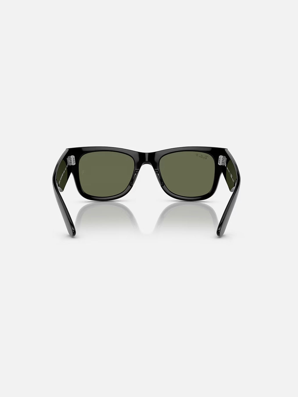 MEGA WAYFARER BLACK w/ GREEN POLAR PROPIONATE UNISEX SUNGLASS 0RB0840S 901/58