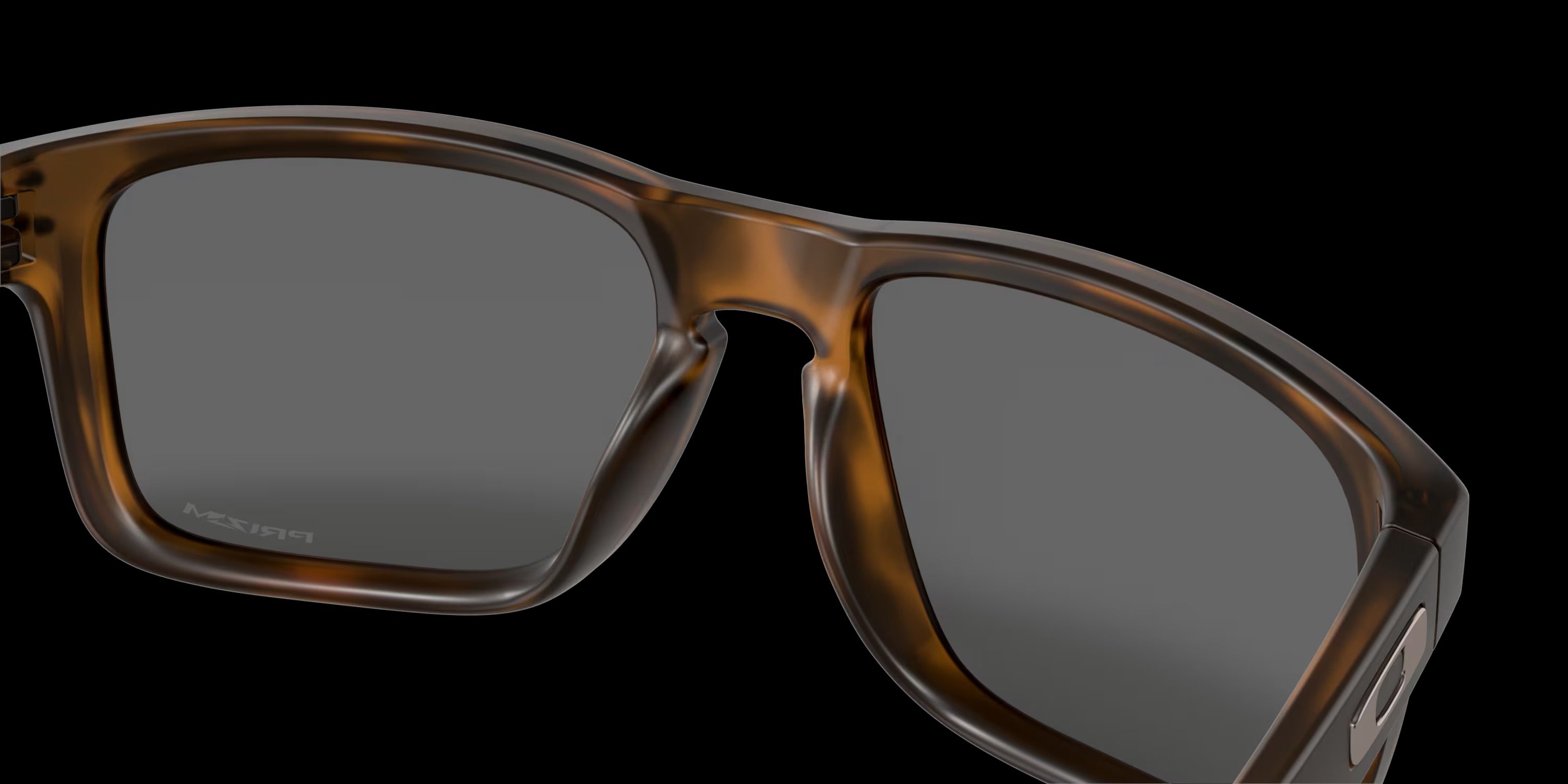 HOLBROOK MATTE BROWN TORTOISE w/ PRIZM BLACK INJECTED MAN SUNGLASS 0OO9102 9102F4