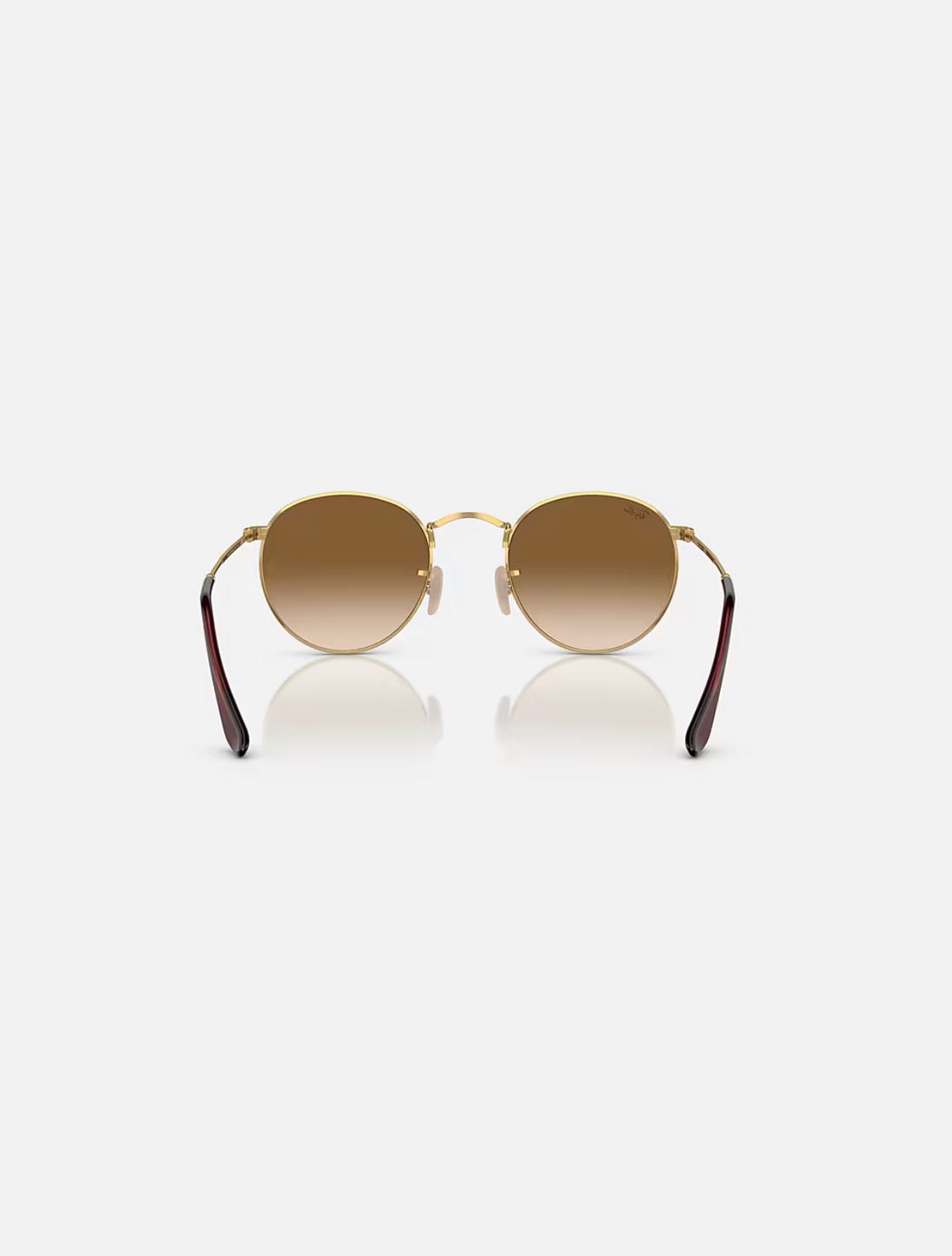 Round Metal Gold w/ Clear Gradient Brown Metal
