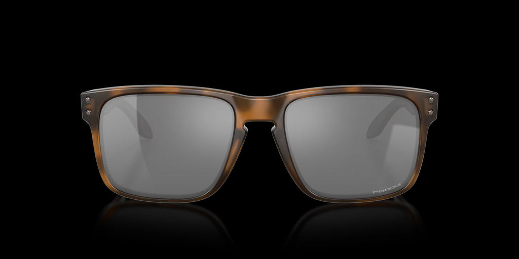 HOLBROOK MATTE BROWN TORTOISE w/ PRIZM BLACK INJECTED MAN SUNGLASS 0OO9102 9102F4