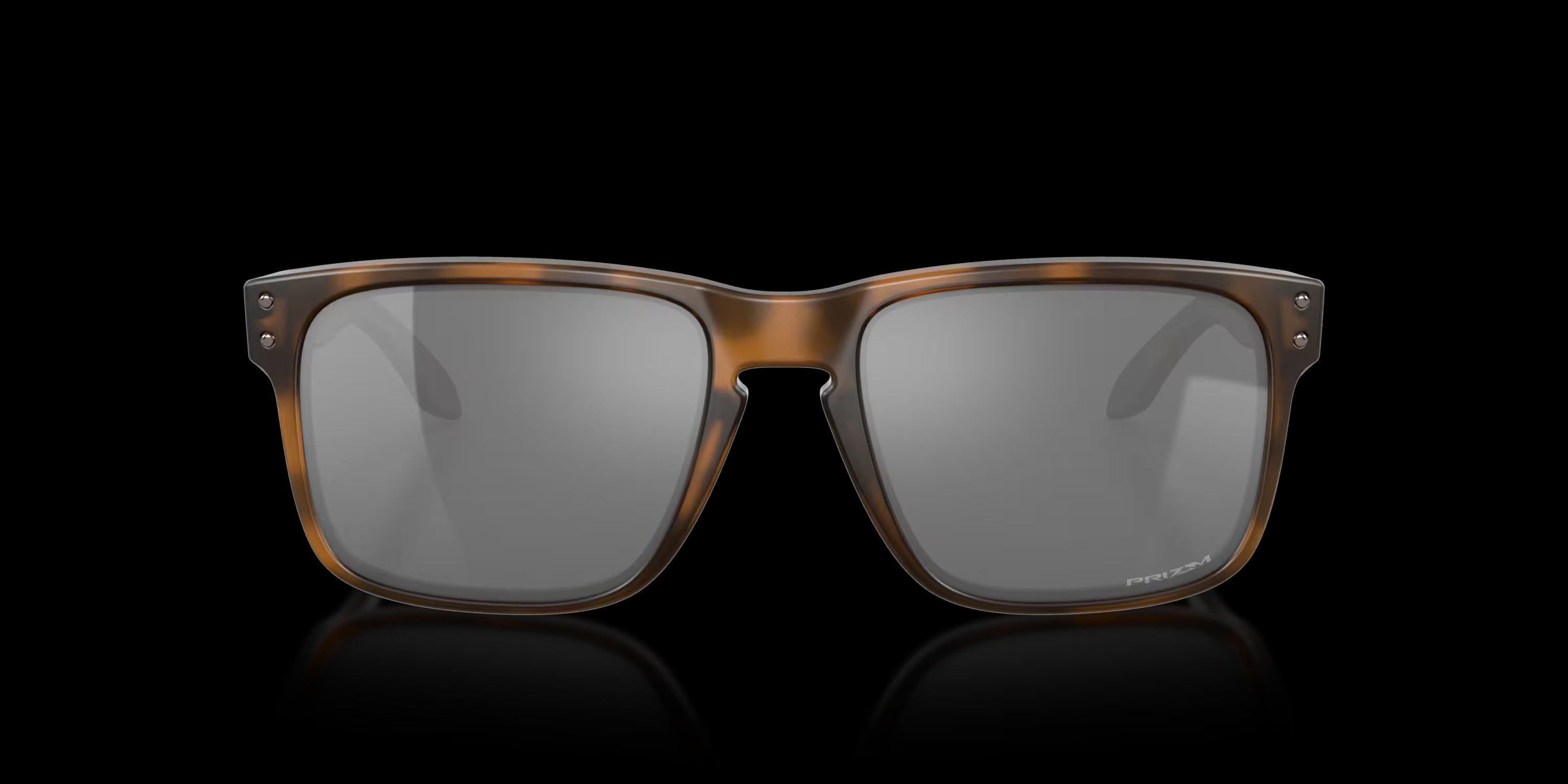 HOLBROOK MATTE BROWN TORTOISE w/ PRIZM BLACK INJECTED MAN SUNGLASS 0OO9102 9102F4