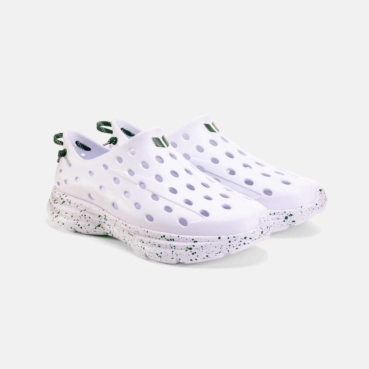 REVIVE ALL WHITE GREEN SPECKLE