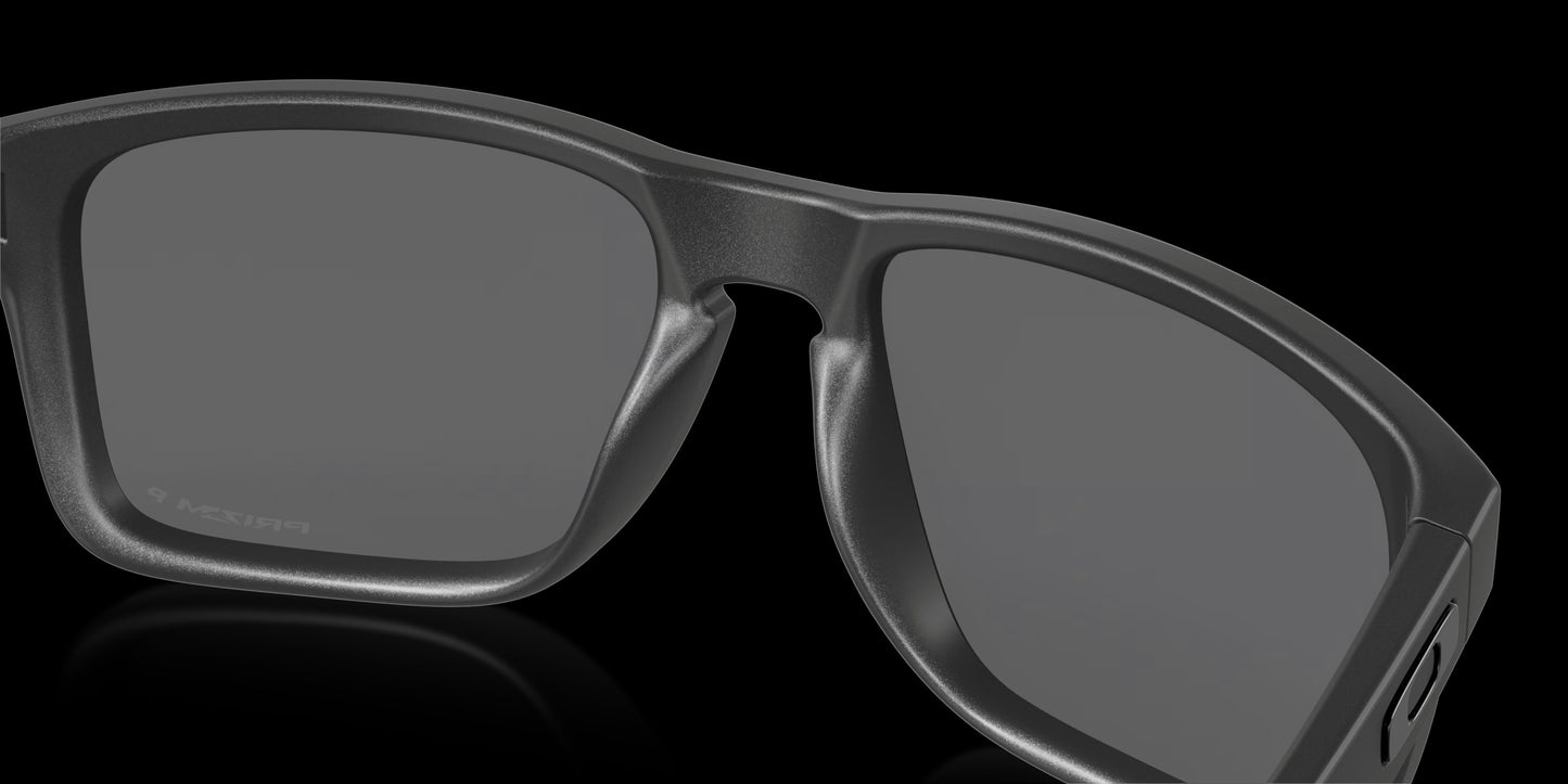 Holbrook XL Steel w/ Prizm Black Polarized Injected