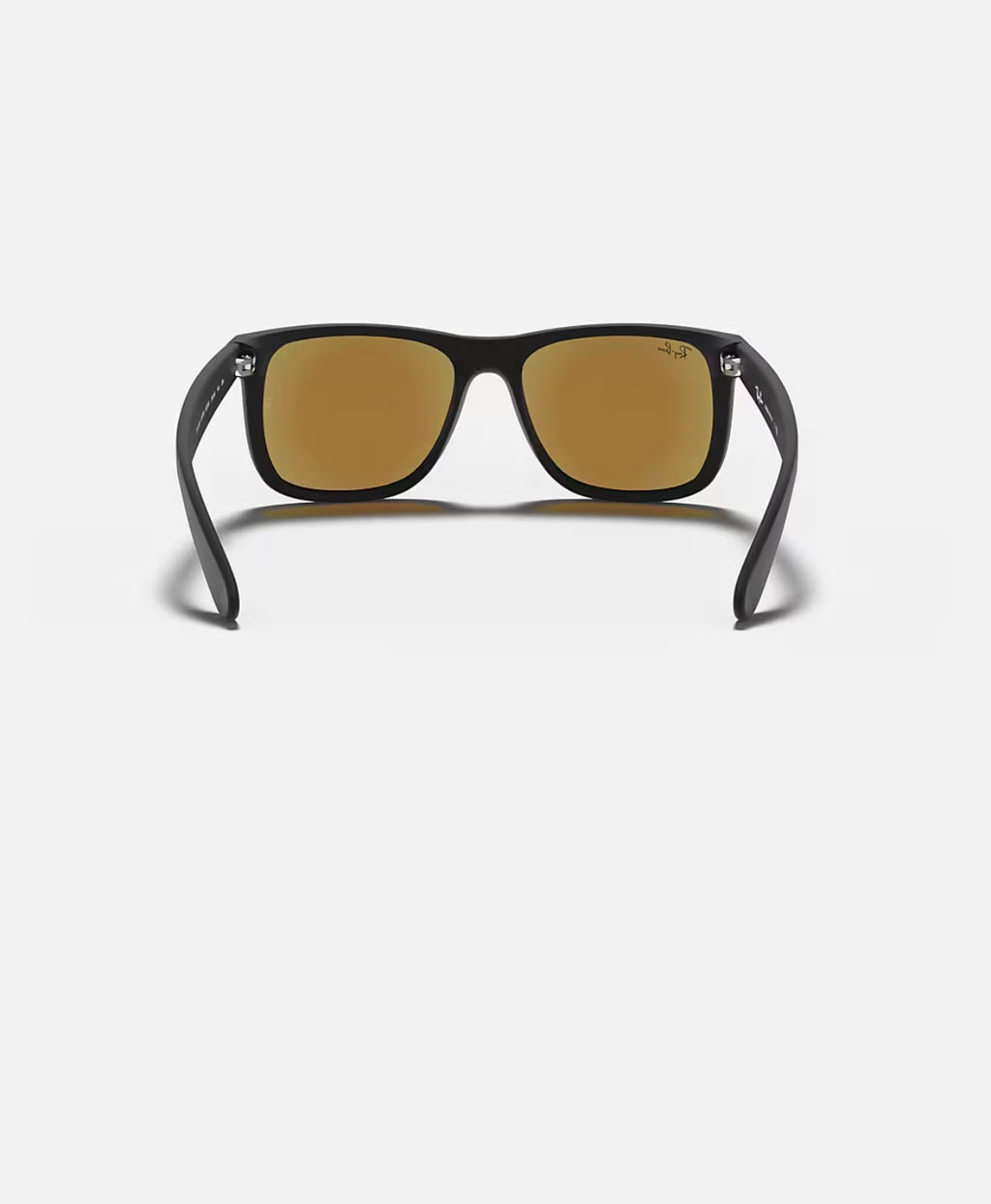 JUSTIN RUBBER BLACK w/ BLUE FLASH NYLON MAN SUNGLASS 0RB4165 622/55