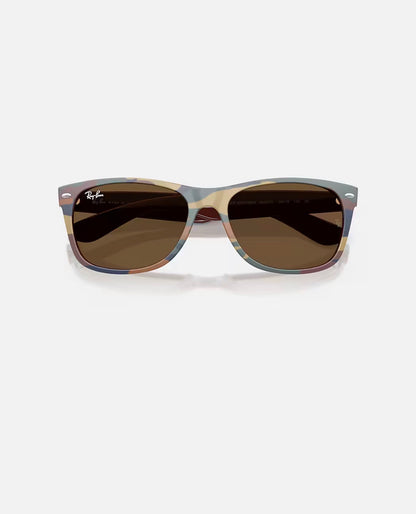 New Wayfarer Brown with Blue Camo w/ Dark Brown Nylon