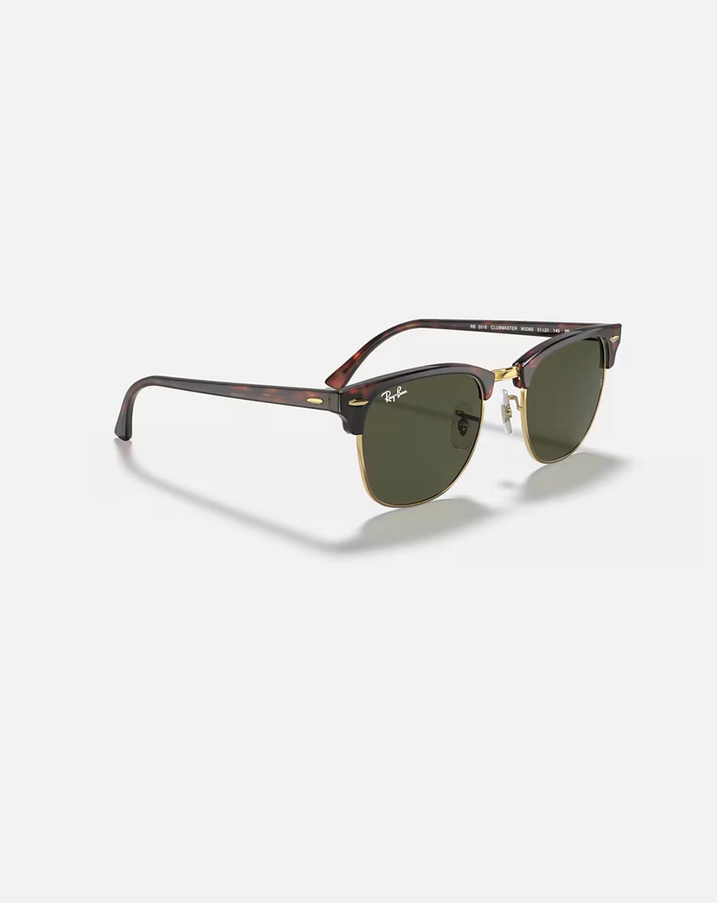 CLUBMASTER MOCK TORTOISE ON ARISTA w/ G-15 GREEN ACETATE MAN SUNGLASS 0RB3016 W0366
