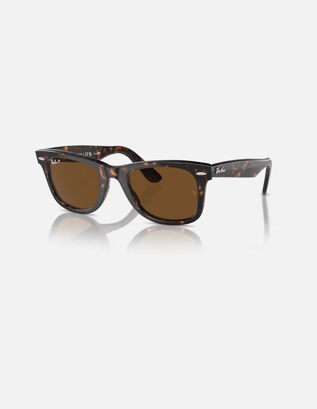 WAYFARER TORTOISE w/ BROWN POLARIZED ACETATE UNISEX SUNGLASS 0RB2140 902/57