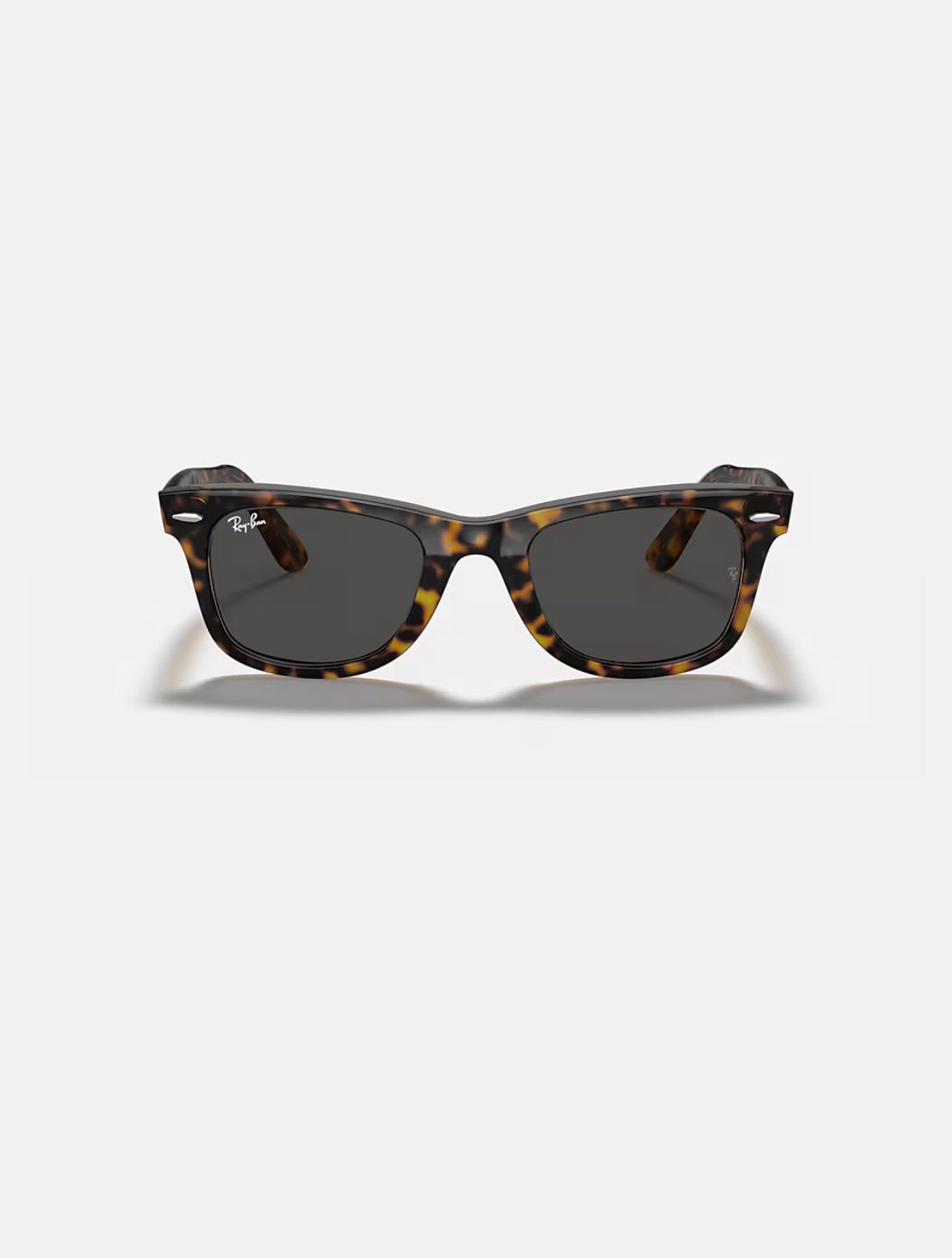 WAYFARER HAVANA ON TRANSPARENT BROWN w/ DARK GREY ACETATE UNISEX SUNGLASS 0RB2140 1292B1