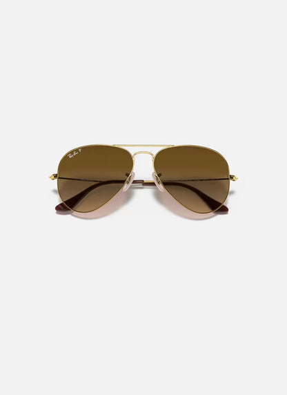 Aviator Large Metal Arista w/ Brown Gradient Metal