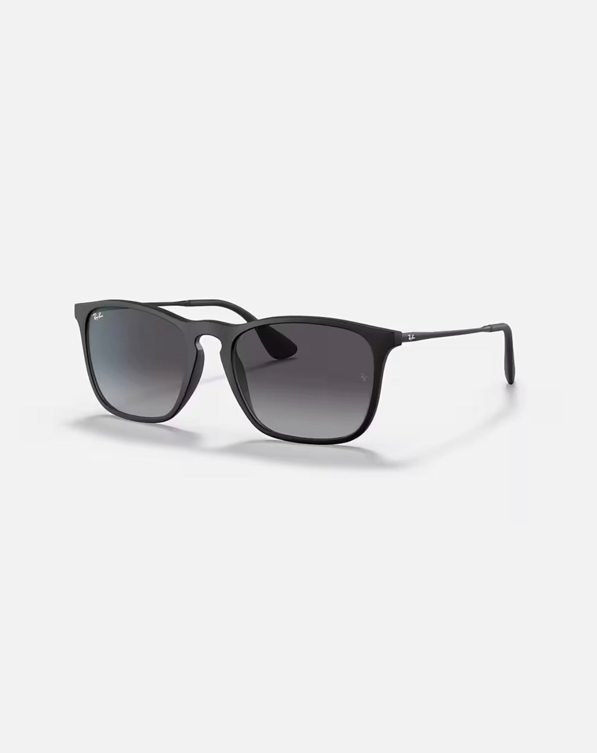 CHRIS RUBBER BLACK w/ LIGHT GREY GRADIENT DARK GREY INJECTED MAN SUNGLASS 0RB4187 622/8G