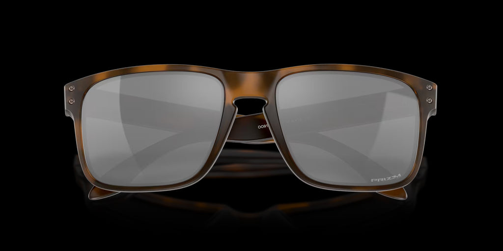 HOLBROOK MATTE BROWN TORTOISE w/ PRIZM BLACK INJECTED MAN SUNGLASS 0OO9102 9102F4