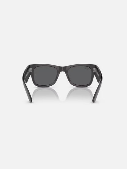 Mega Wayfarer Transparent Black w/ Dark Grey Propionate
